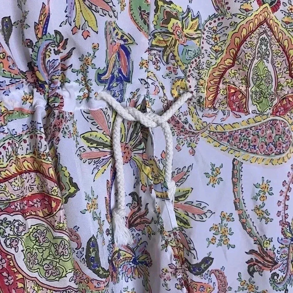 Zara | Printed Top with Drawstring Size XS - Picture 7 of 8